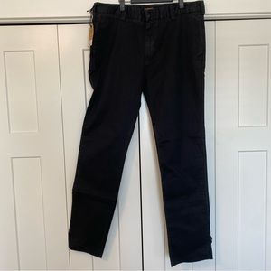NWT! Japanese Denim Civilianaire Chinos Officer Slim Pants in Black - 37 waist